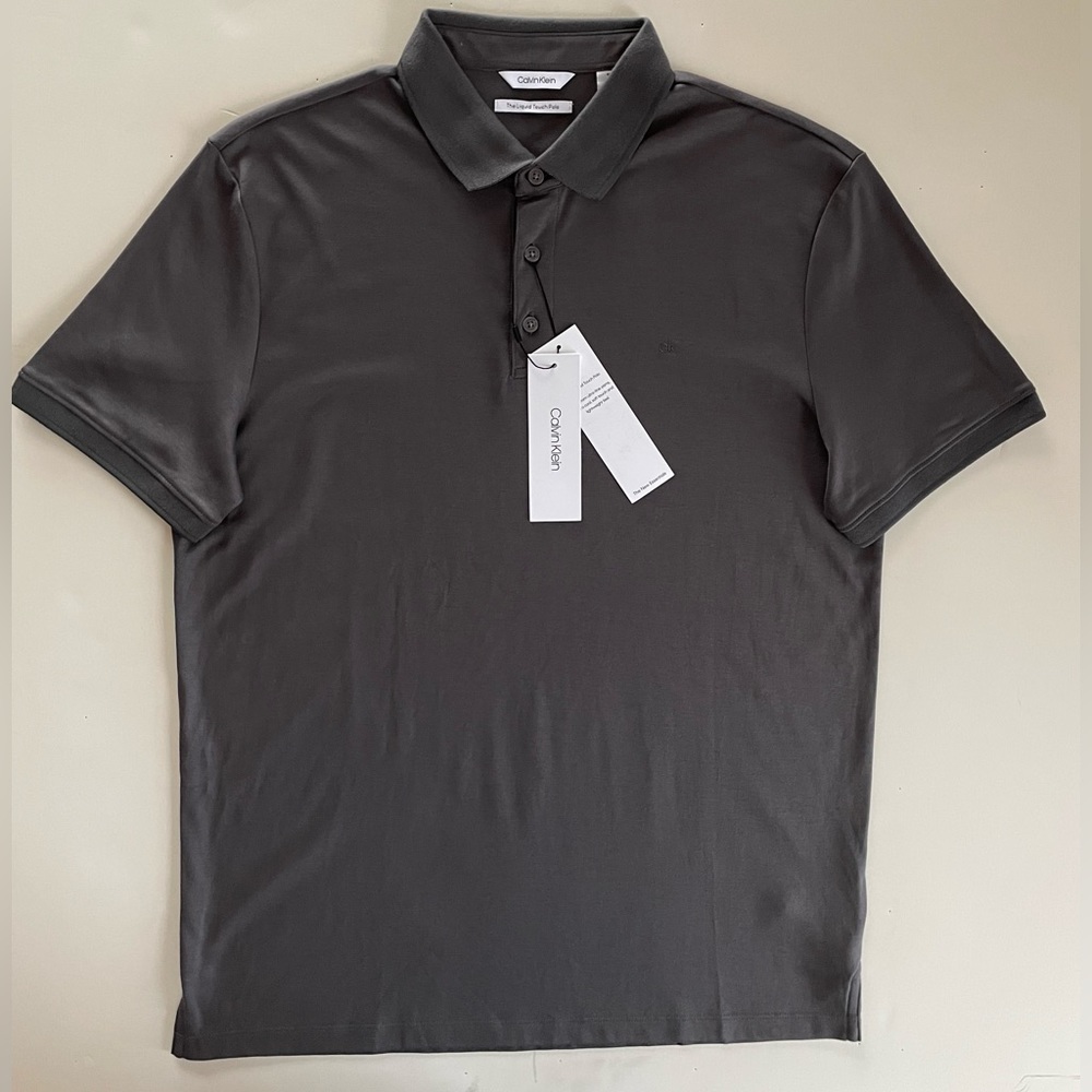 Calvin Klein Mens liquid touch polo shirt size M